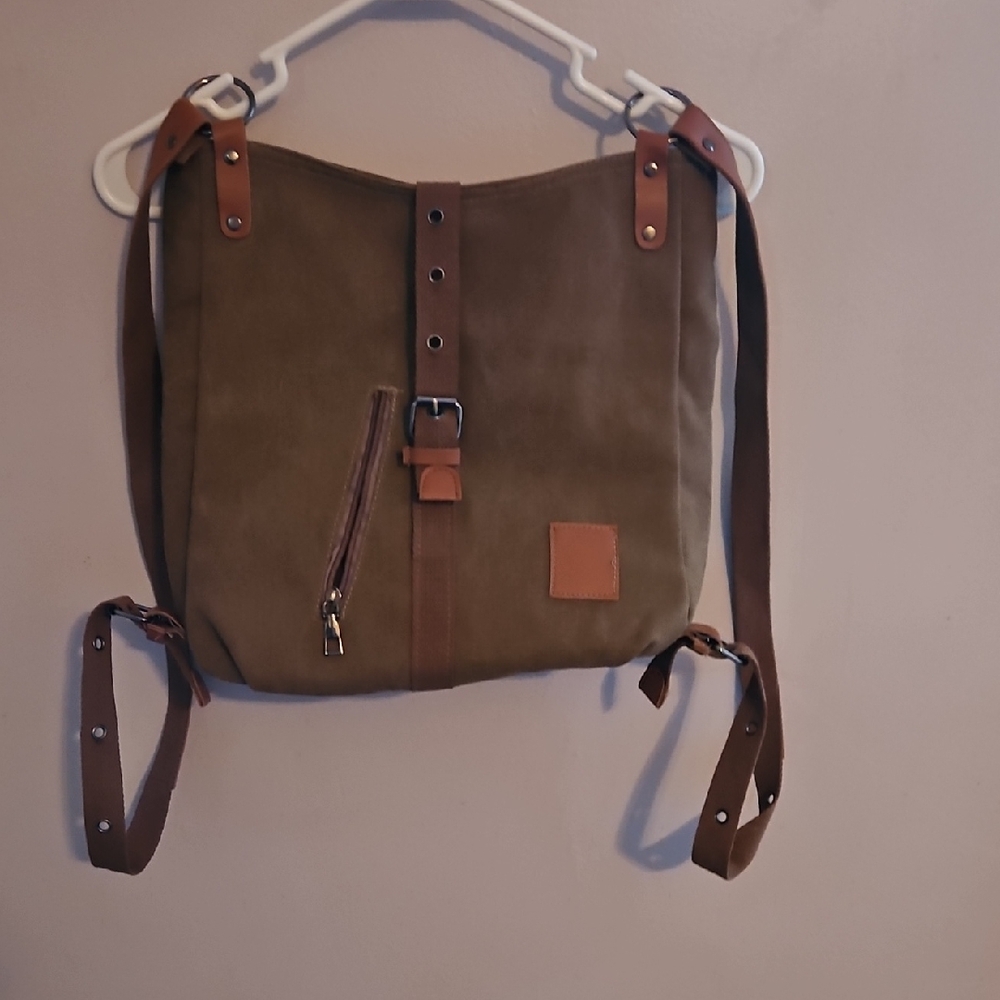 Chic Olive Green Women's Backpack